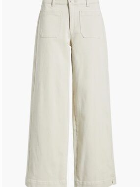 Wit & Wisdom High Rise Emma Side Panel Wide Leg Jeans with Patch Pockets